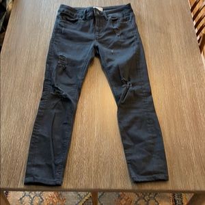 Zara high waisted black skinny jean